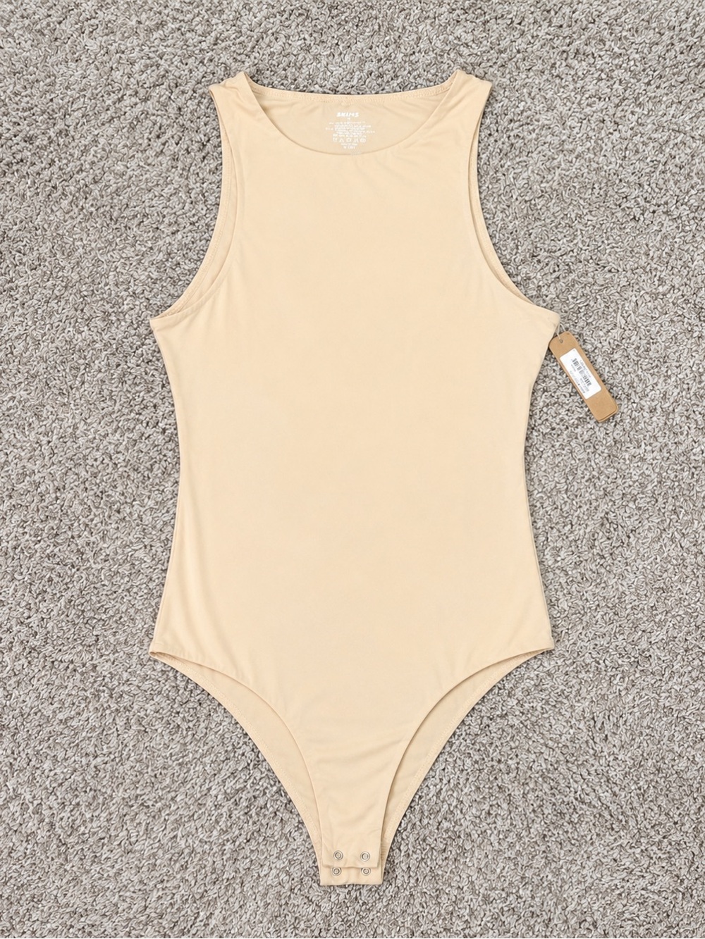 SKIMS Fits Everybody High Neck Bodysuit - Color Sand - New with tags - size M